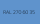 BELUPOL 080 Polymer RAL 270 60 35 Argusfalterblau